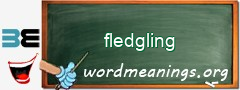 WordMeaning blackboard for fledgling